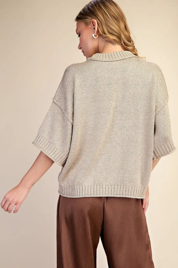 A Little Something Sweater - Light Gold