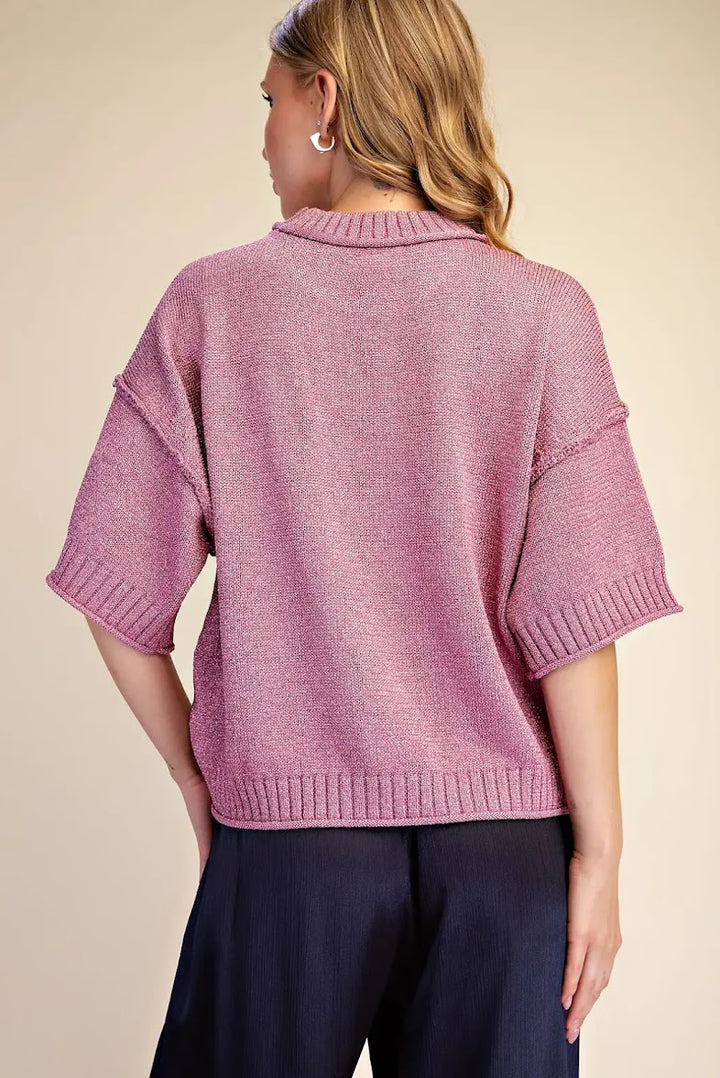 A Little Something Sweater - Pink