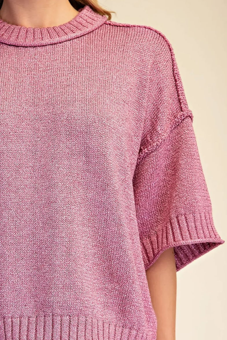 A Little Something Sweater - Pink