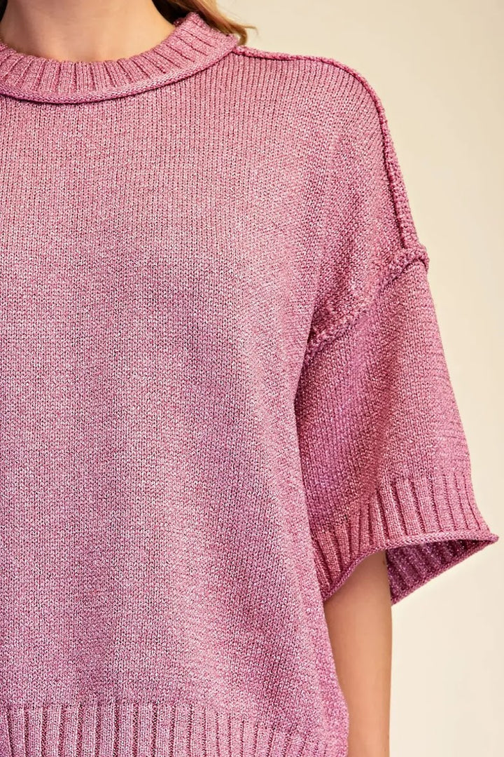 A Little Something Sweater - Pink