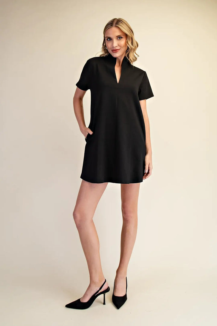 Eustacia Mini Dress - Black