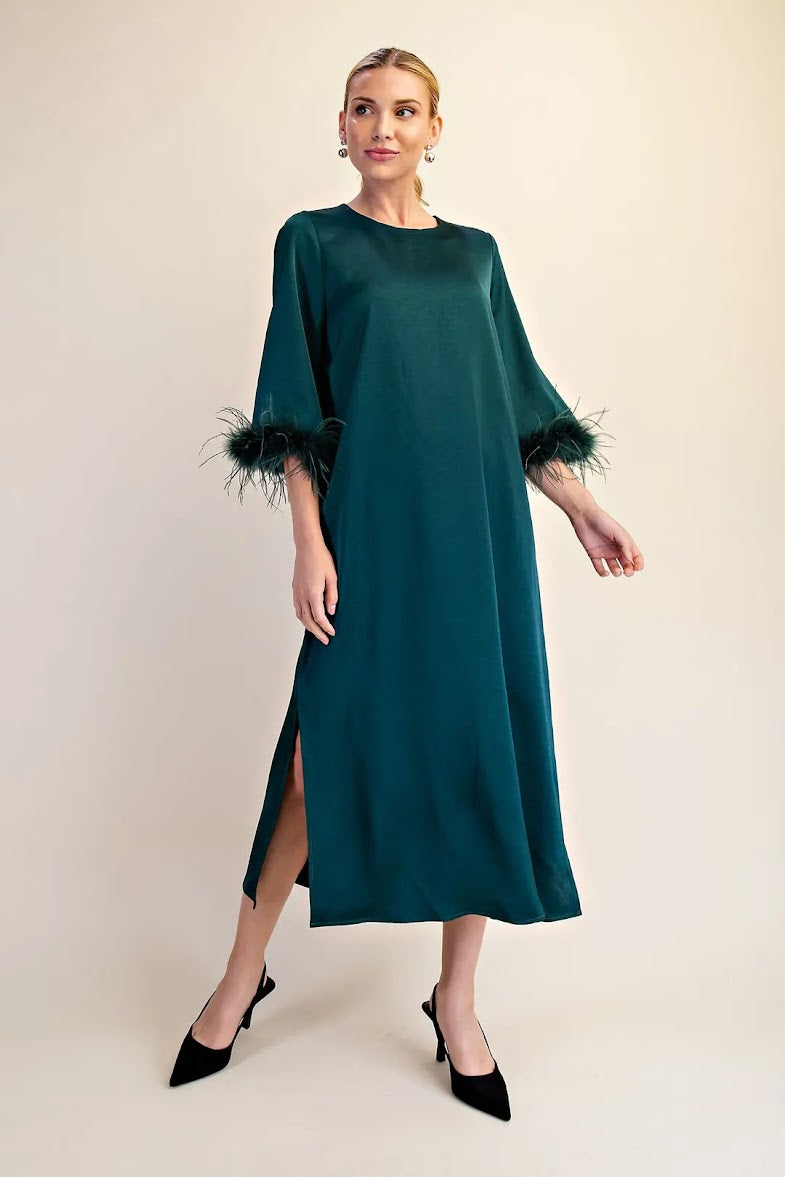 Lovely Evening Dress - Hunter Green