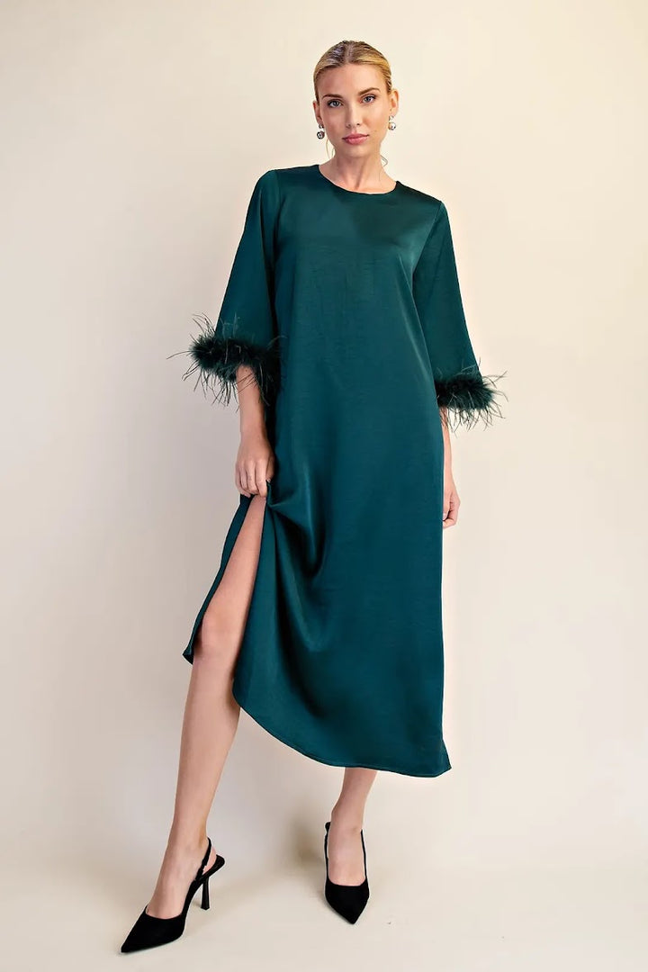 Lovely Evening Dress - Hunter Green