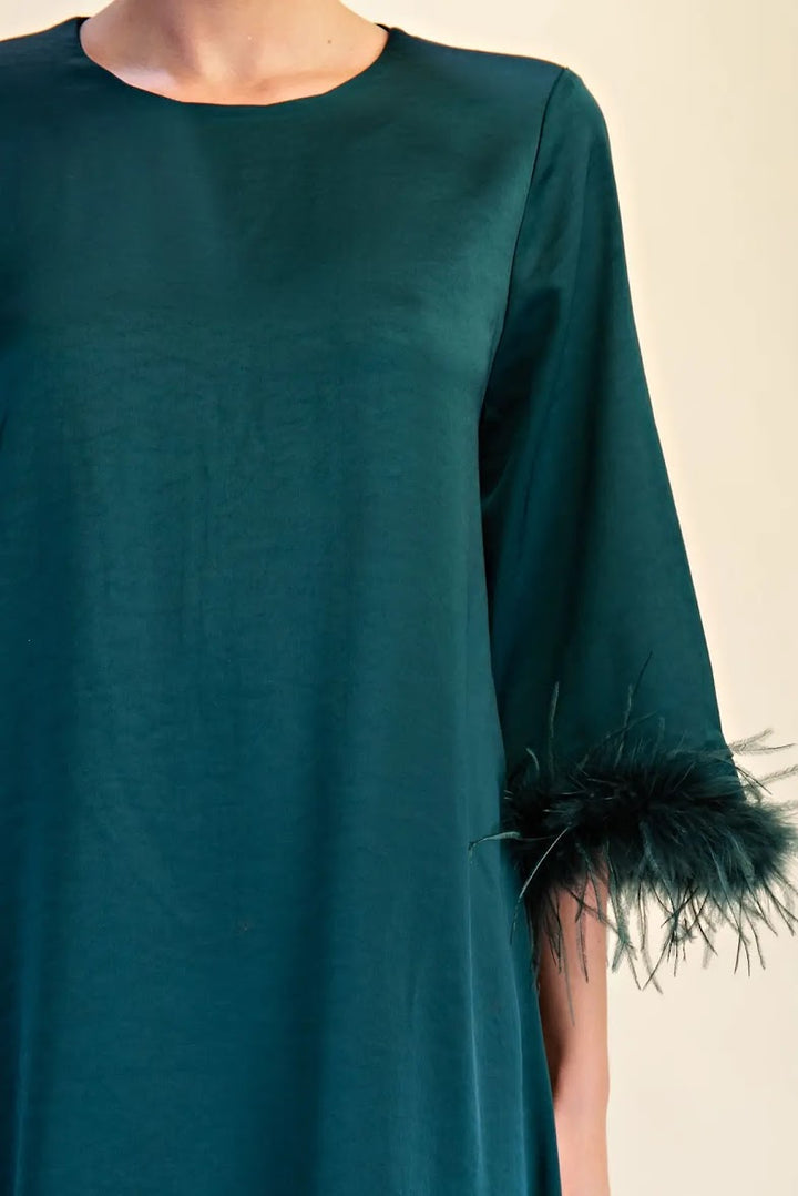 Lovely Evening Dress - Hunter Green