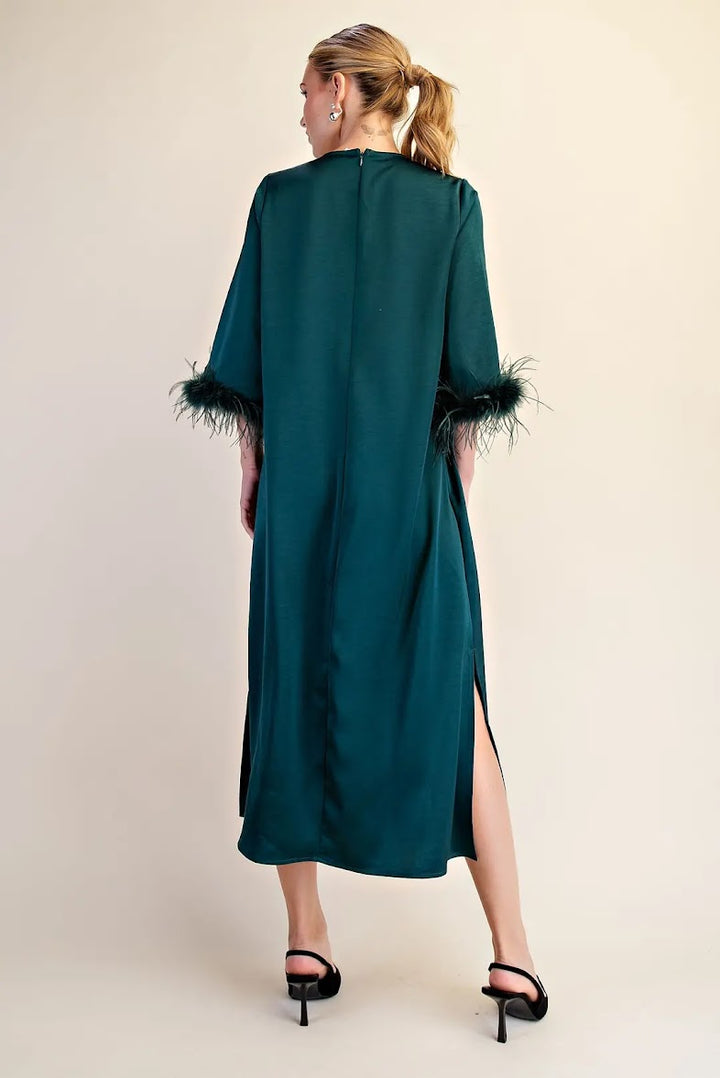 Lovely Evening Dress - Hunter Green