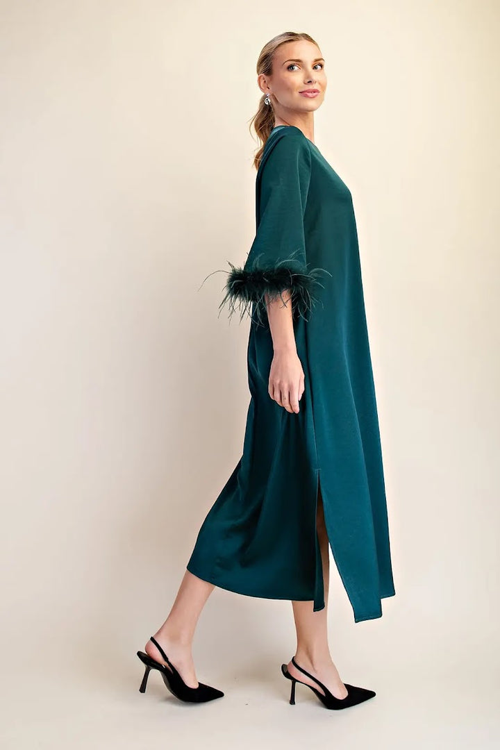 Lovely Evening Dress - Hunter Green
