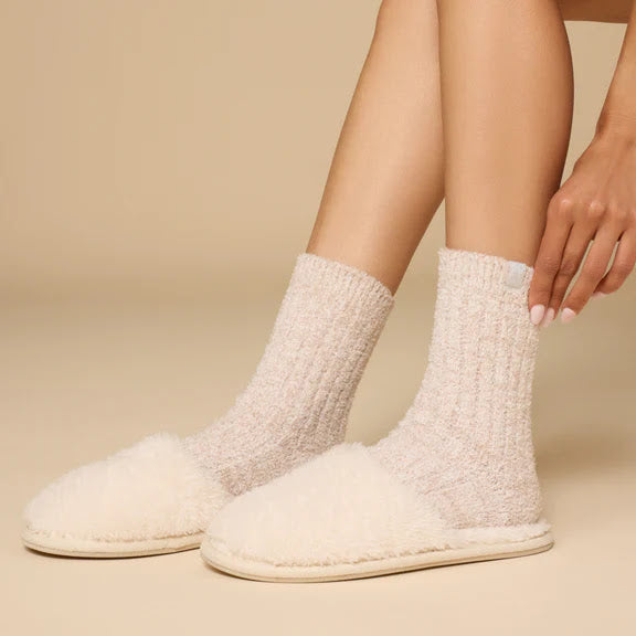 Softies Dream Plush Slippers - Almond