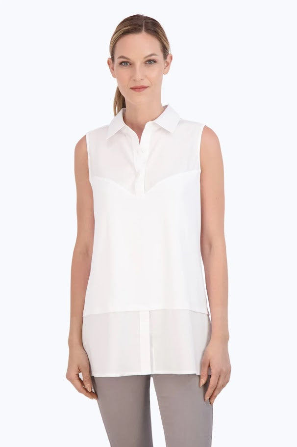 Sasha Layering Tank - White