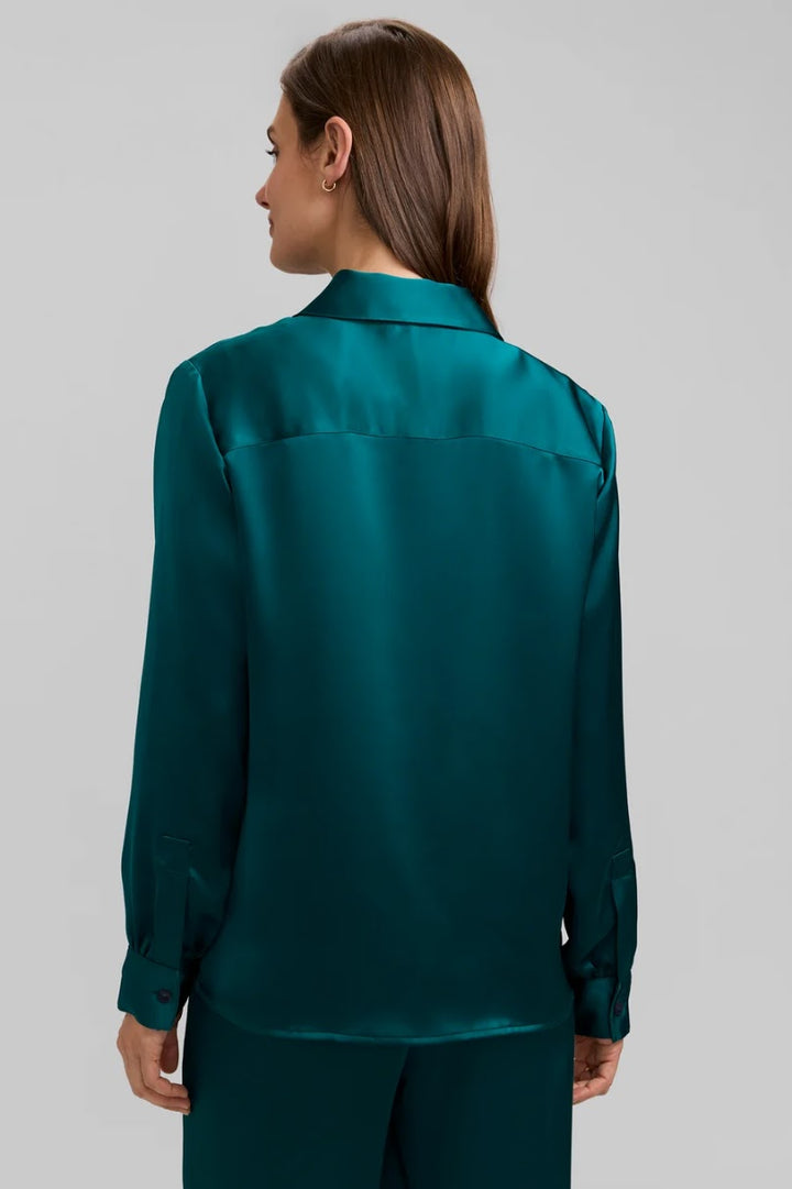 Bianca Silk Shirt - Emerald