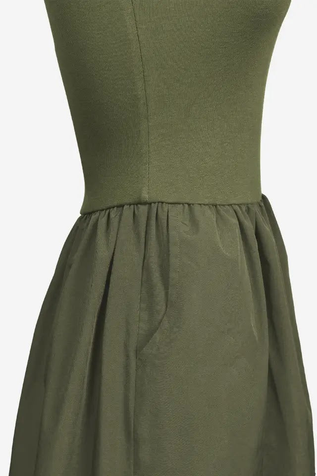 Tube Top Maxi Dress - New Olive