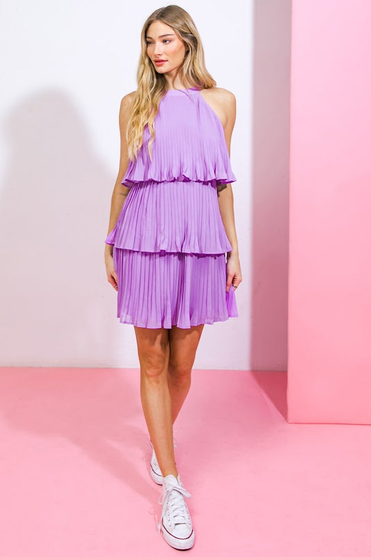 Lily Mini Dress - Lavender
