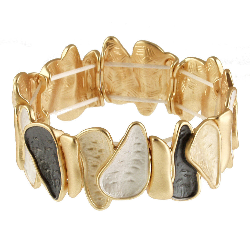 Earthscape Bracelet Gold Grey