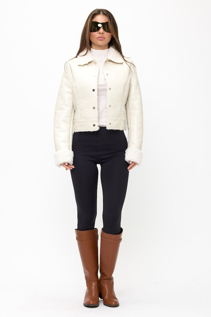 Be Edgy Moto Jacket - White