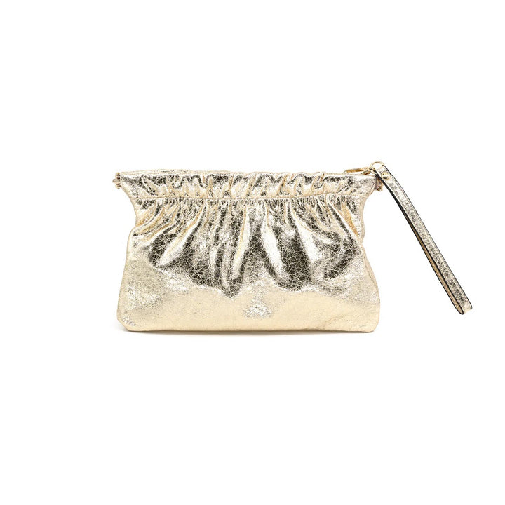 Shimmer Clutch - Silver Gold Black