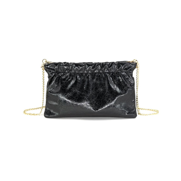 Shimmer Clutch - Silver Gold Black