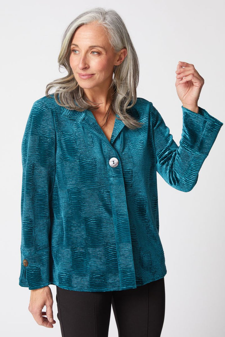 MJ Velvet Shirt - Juniper