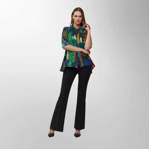 Geo Shirt - Green print