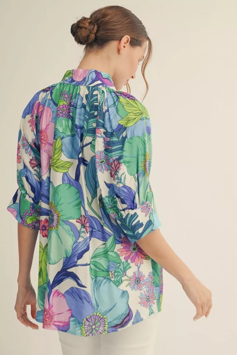 Let's Go On Vacay Shirt - Royal Mix