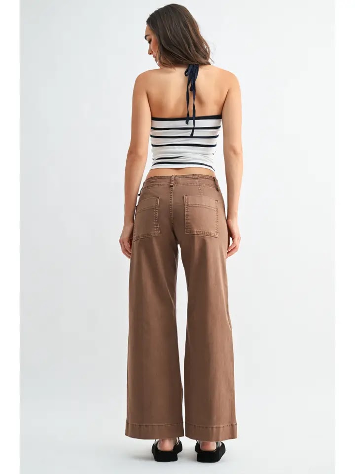 Vivian Trouser Pants - Vintage Brown