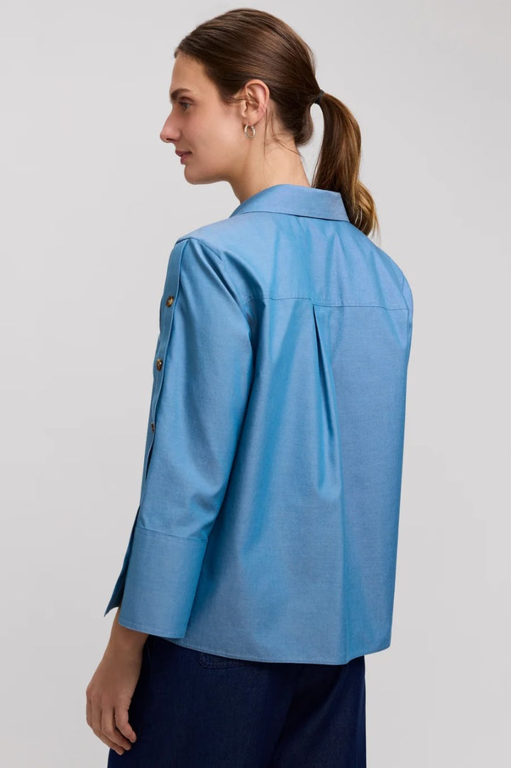 Lainey Blouse - Soft Indigo