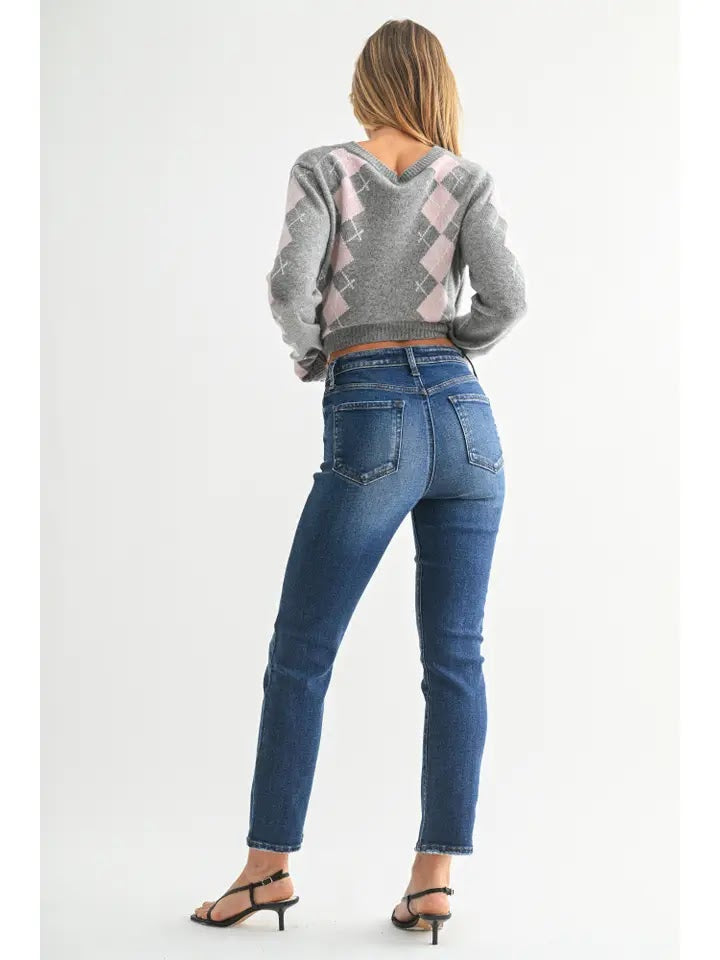 90's Straight HR Jeans - Dark Denim