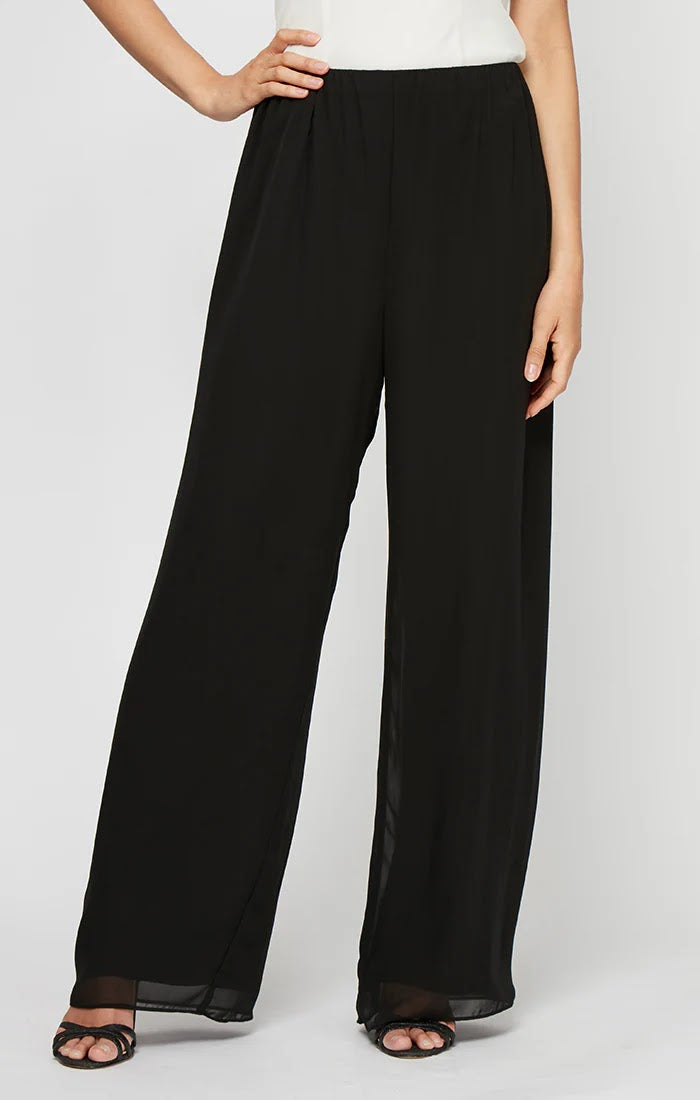 Basic Chiffon Pant - Black