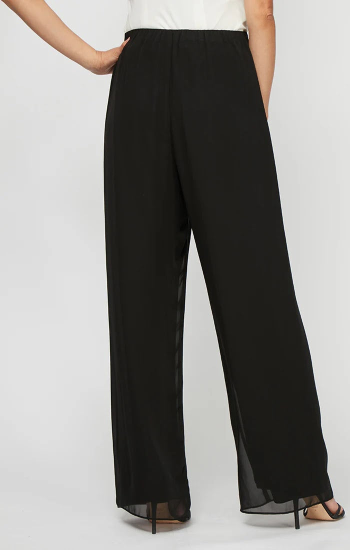 Basic Chiffon Pant - Black