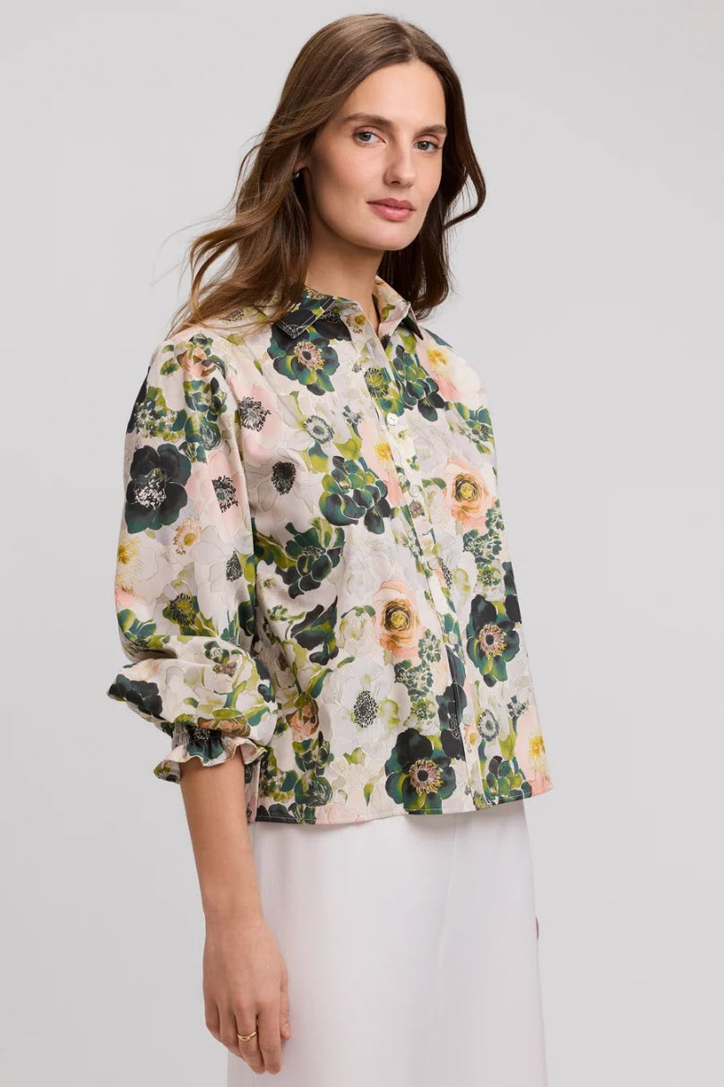 Vivienne Bouquet Shirt - White Multi