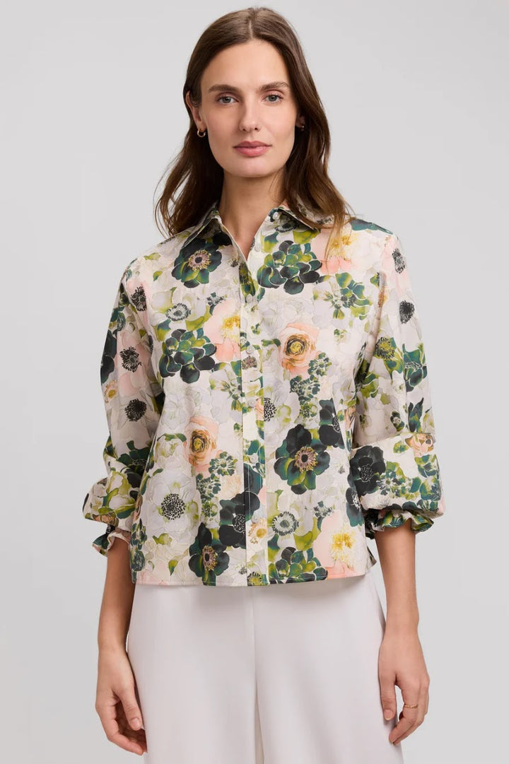Vivienne Bouquet Shirt - White Multi