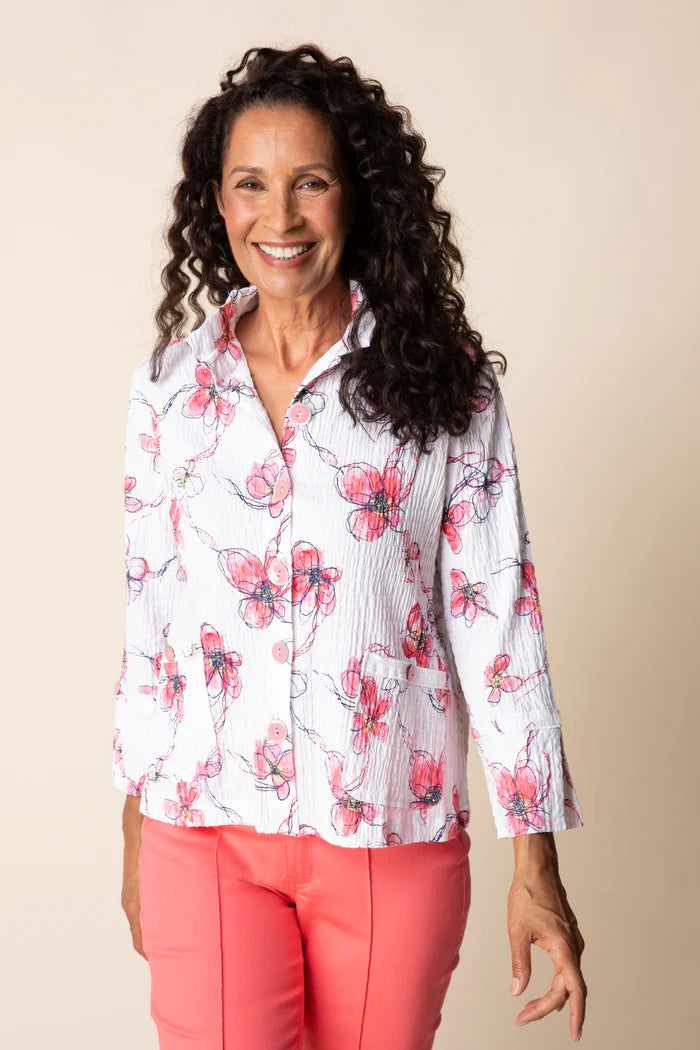 Wildflower Jacket - Coral