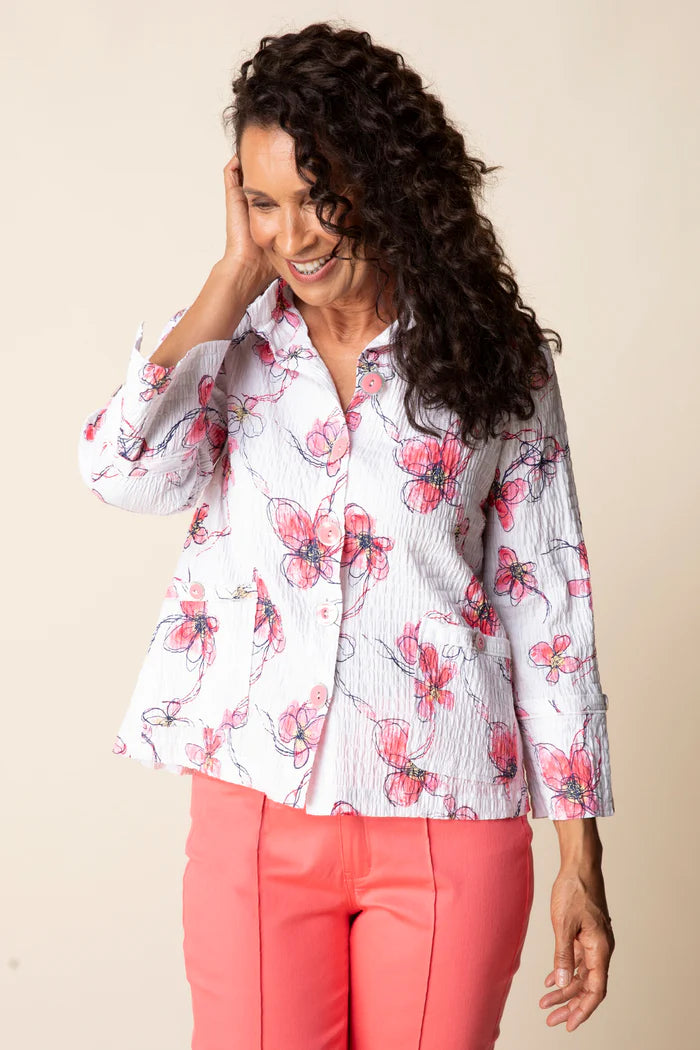 Wildflower Jacket - Coral
