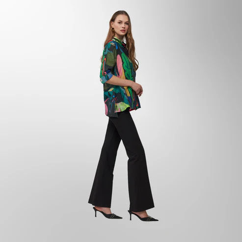 Geo Shirt - Green print
