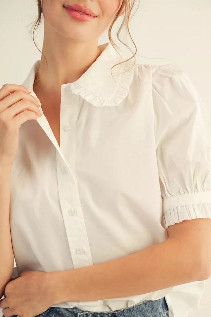 Not Your Basic Button Down - Off White