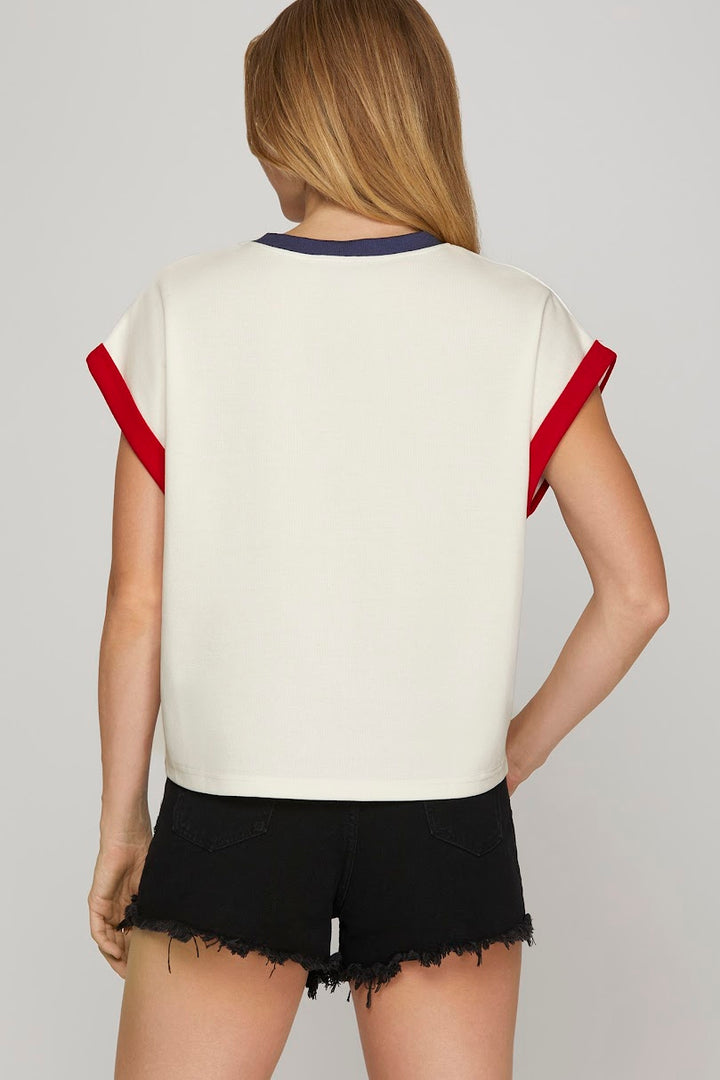 USA Top - Off White