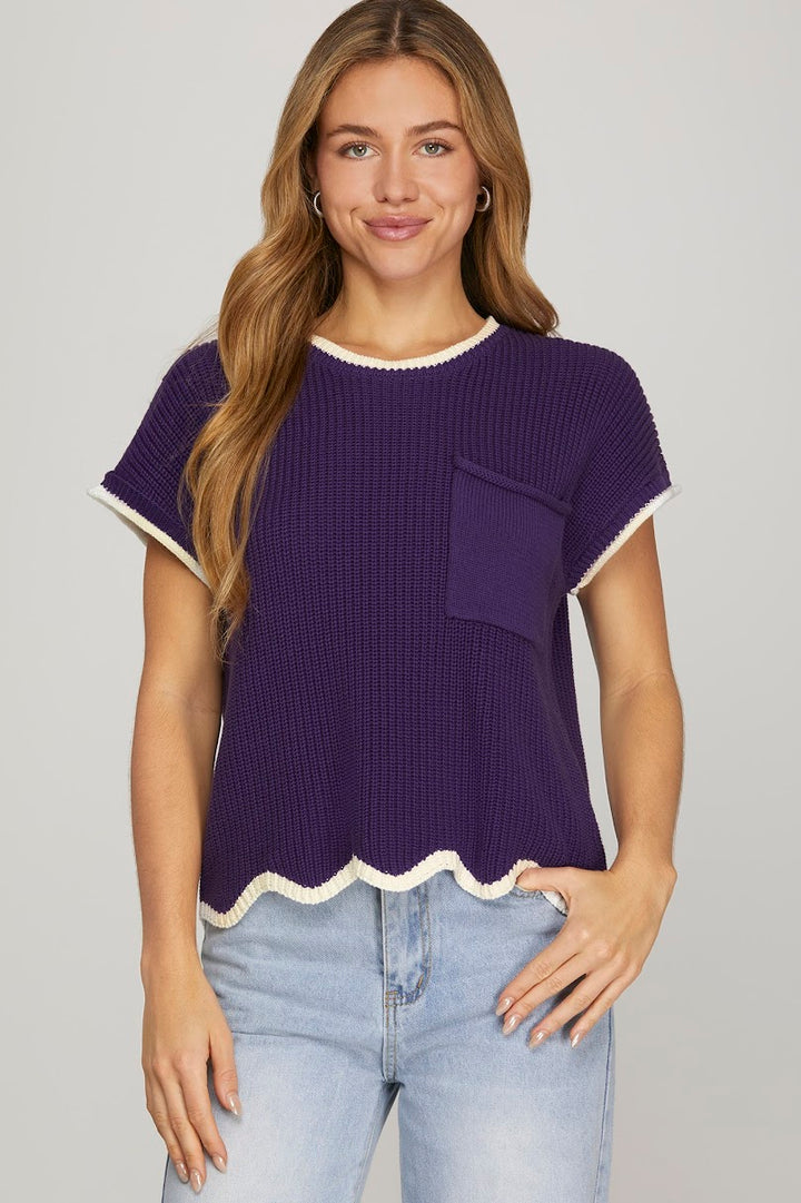 Game Day Sweater - Purple