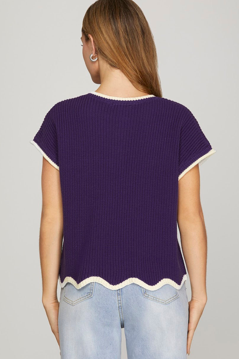 Game Day Sweater - Purple