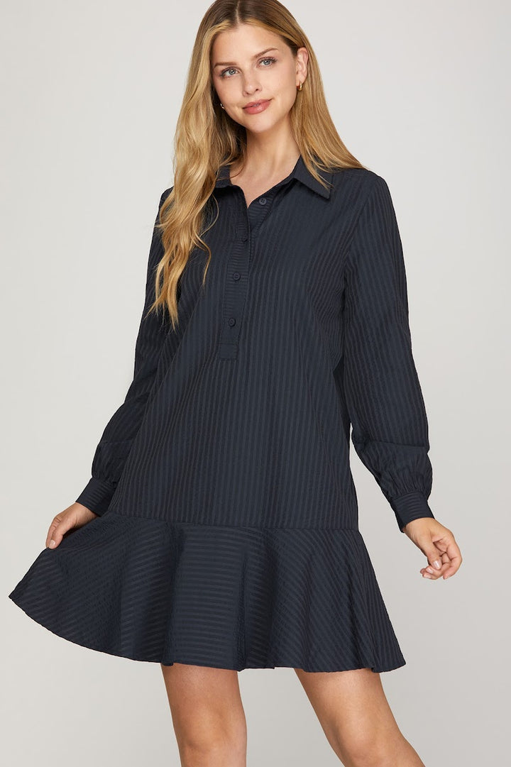 Wendy Mini Dress - Navy