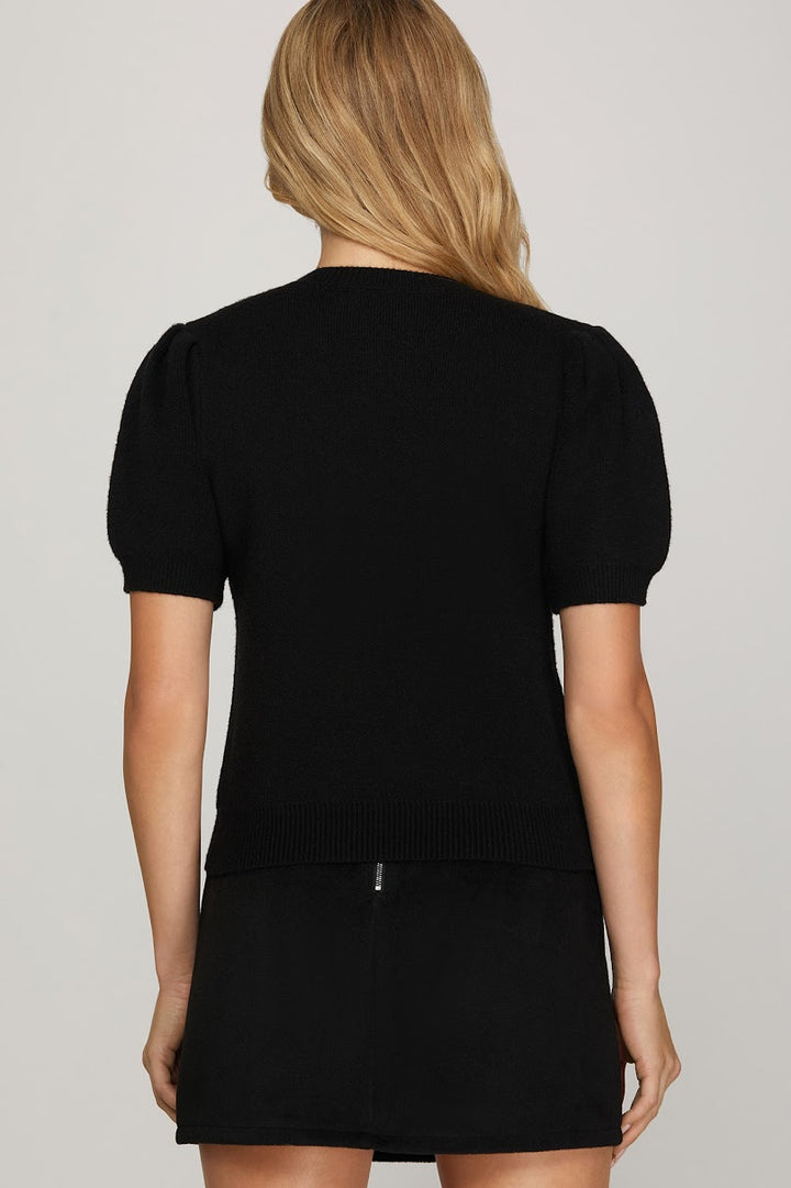 It's A Wrap Sweater - Black