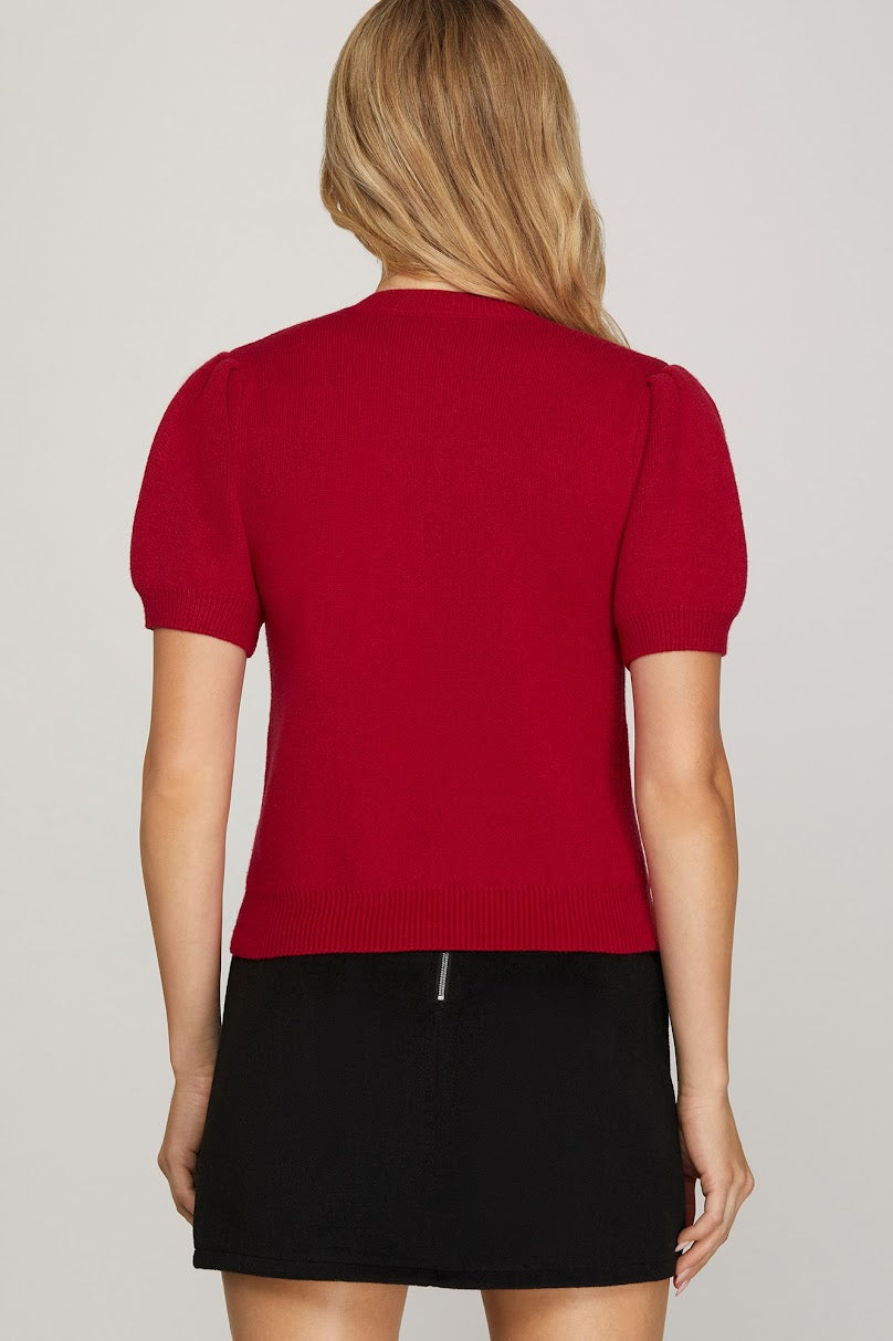 It's A Wrap Sweater - Red