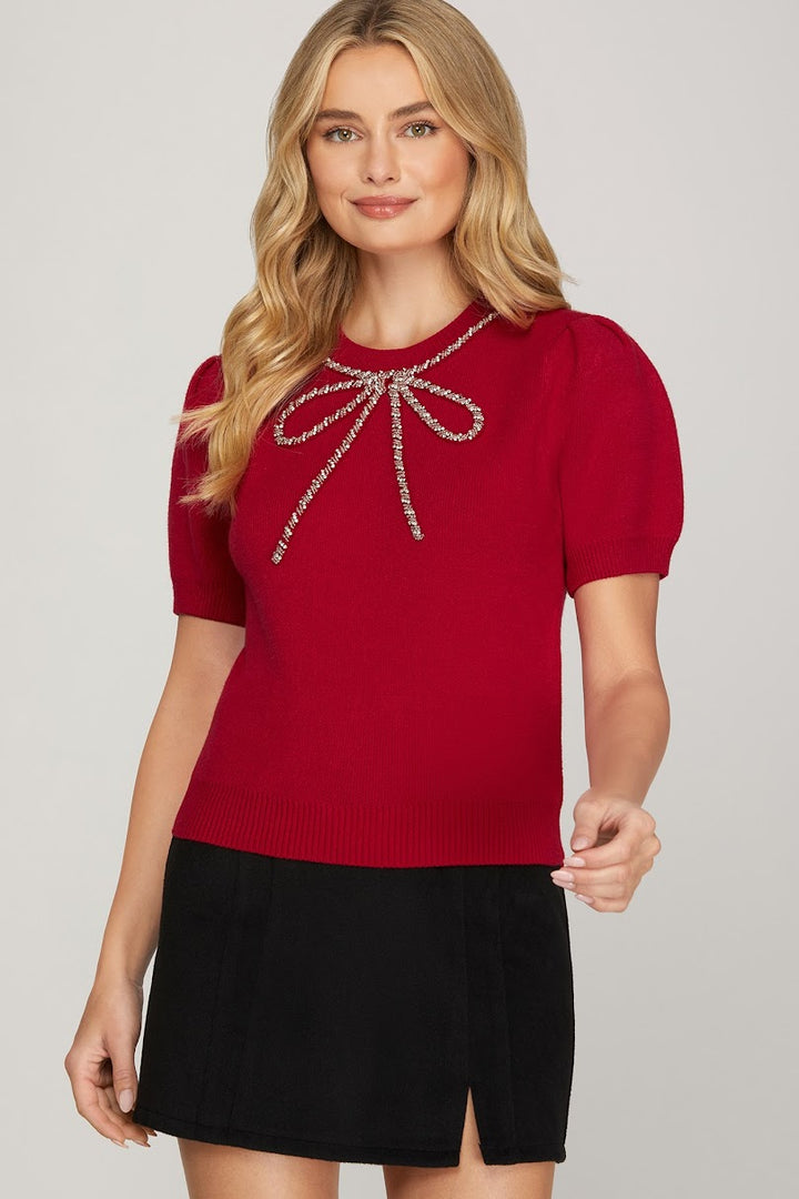 It's A Wrap Sweater - Red