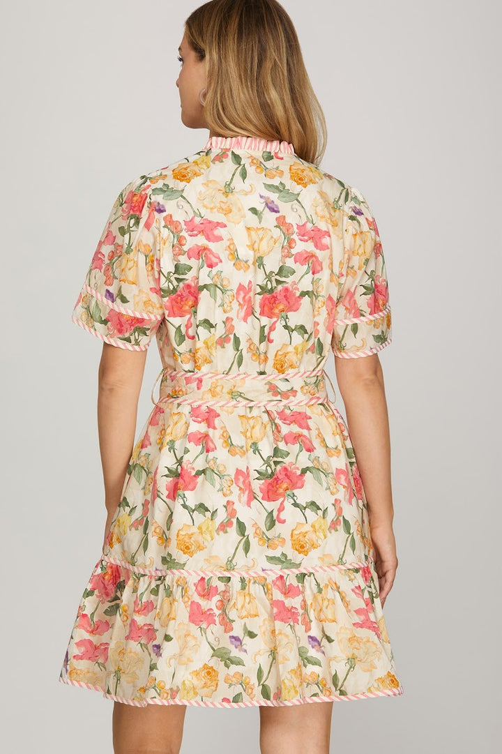 Eva Mini Dress - Cream