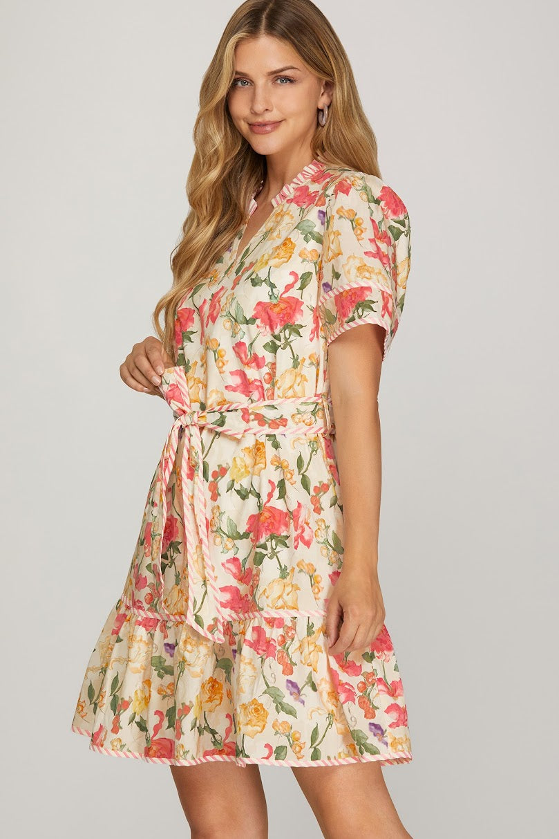 Eva Mini Dress - Cream