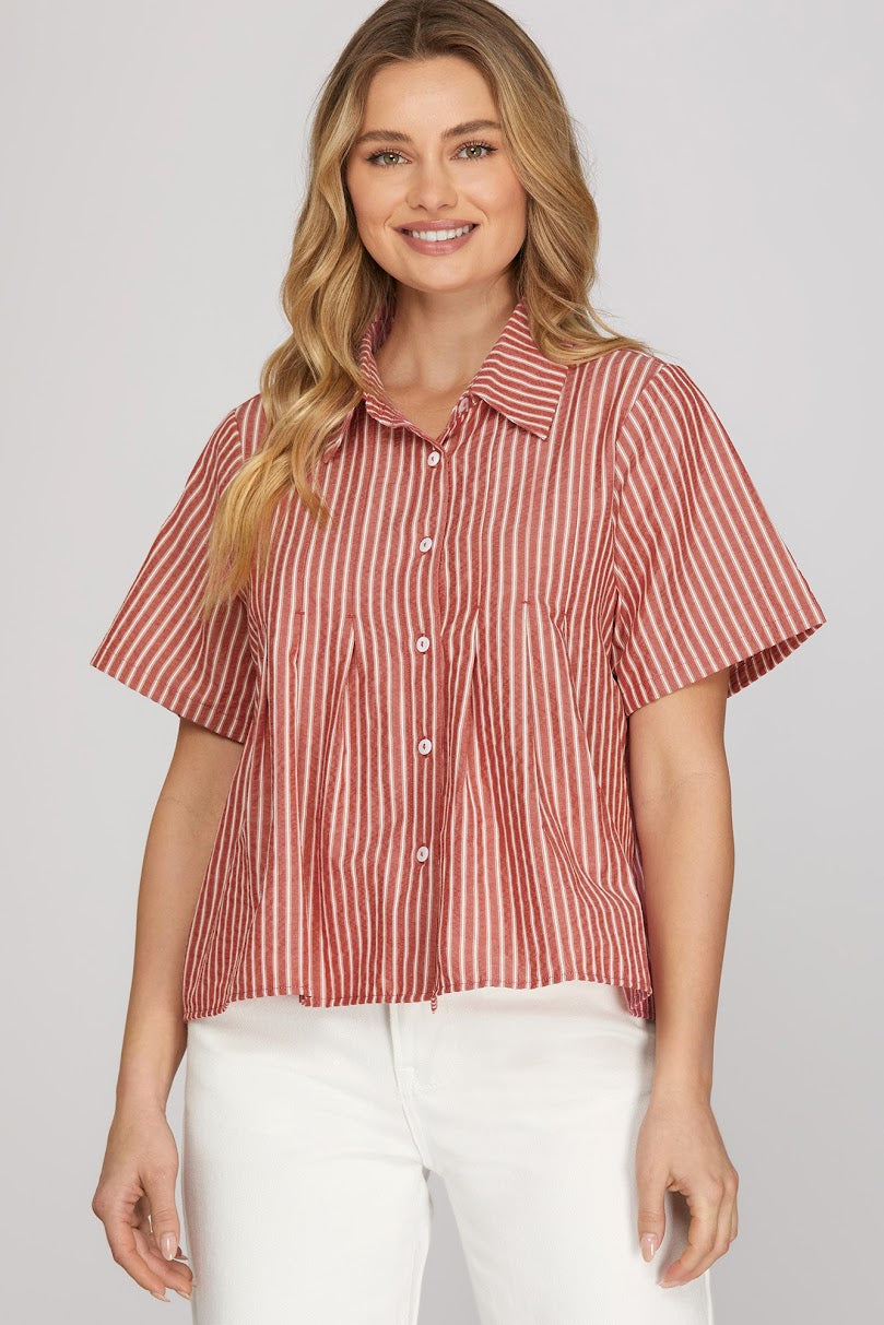 Evie Shirt - Red
