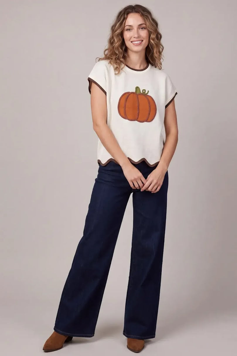 Pumpkin Spice Top - Cream