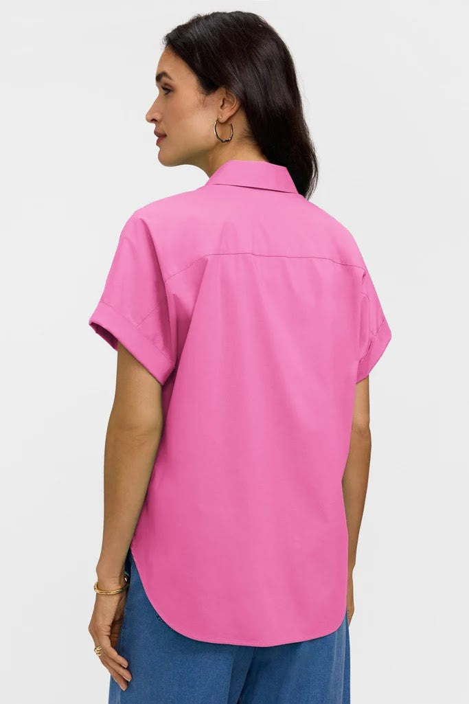 Abigail Relaxed Shirt - Guava Pink