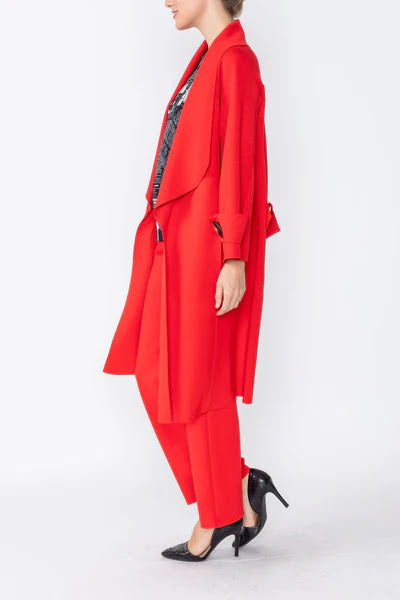 Easy Long Jacket - Red