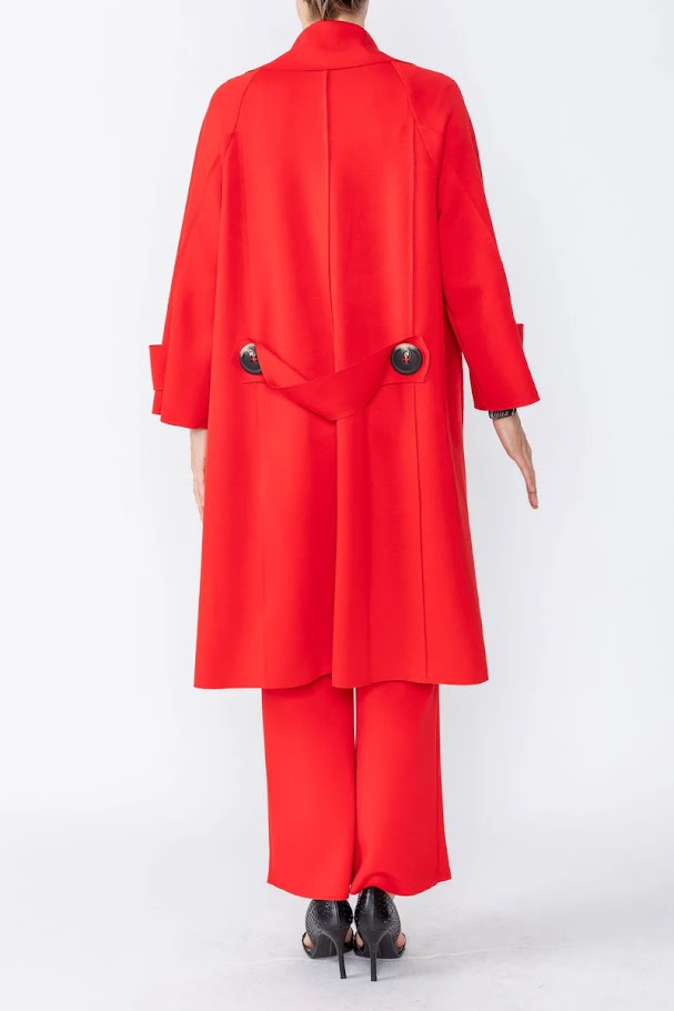Easy Long Jacket - Red