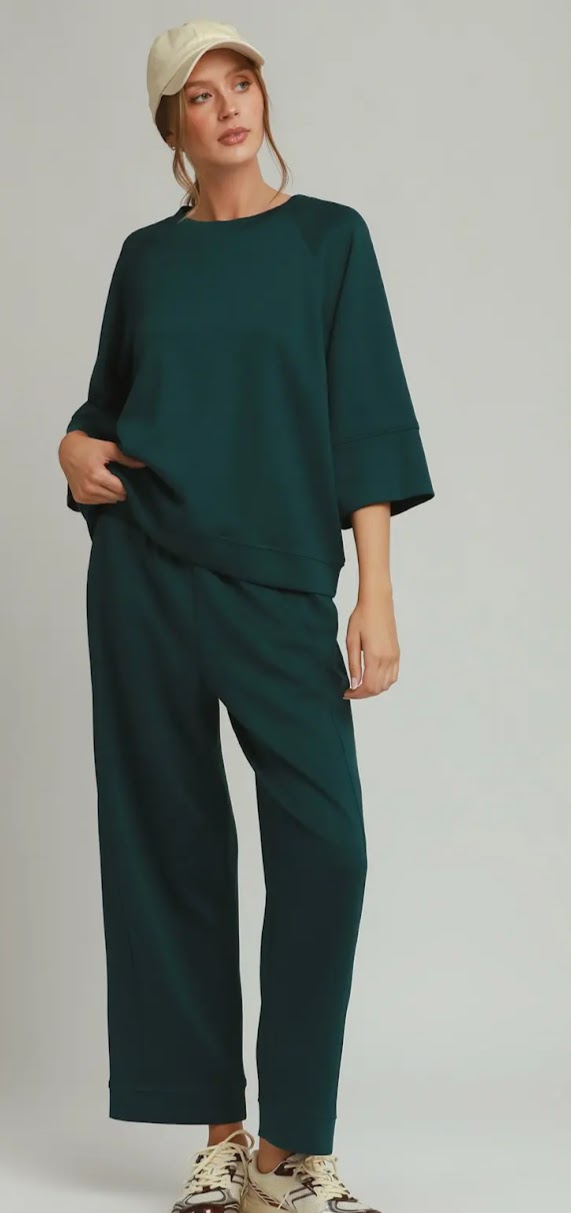 Tessie Pant Set - Teal Green