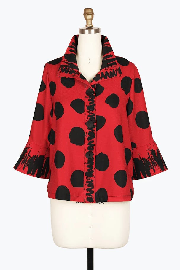 Oh Dots Jacket - Red