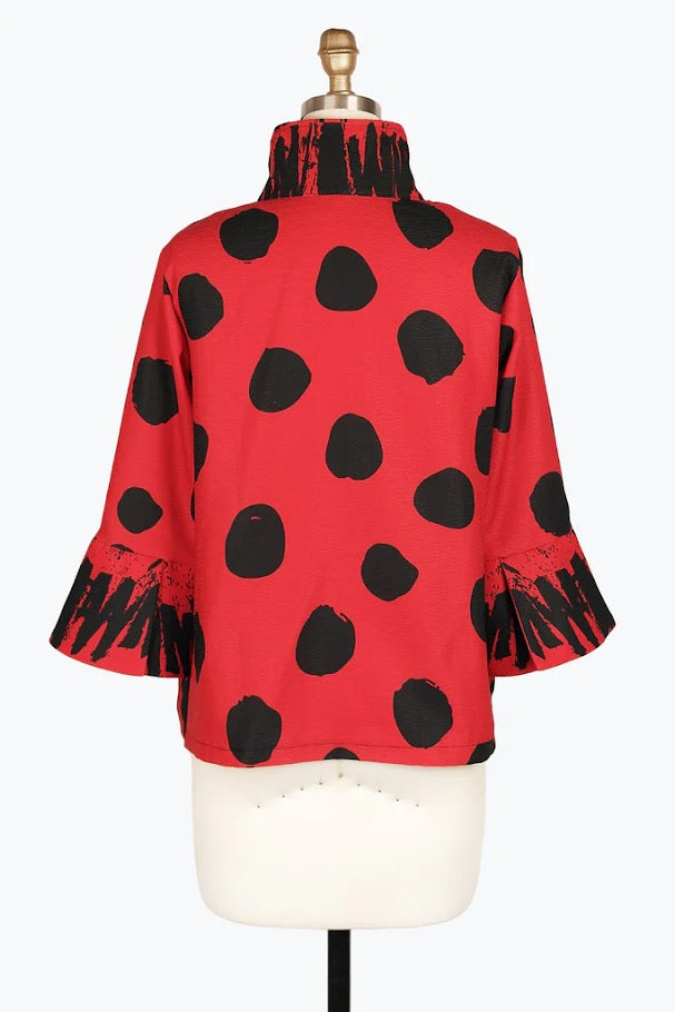 Oh Dots Jacket - Red